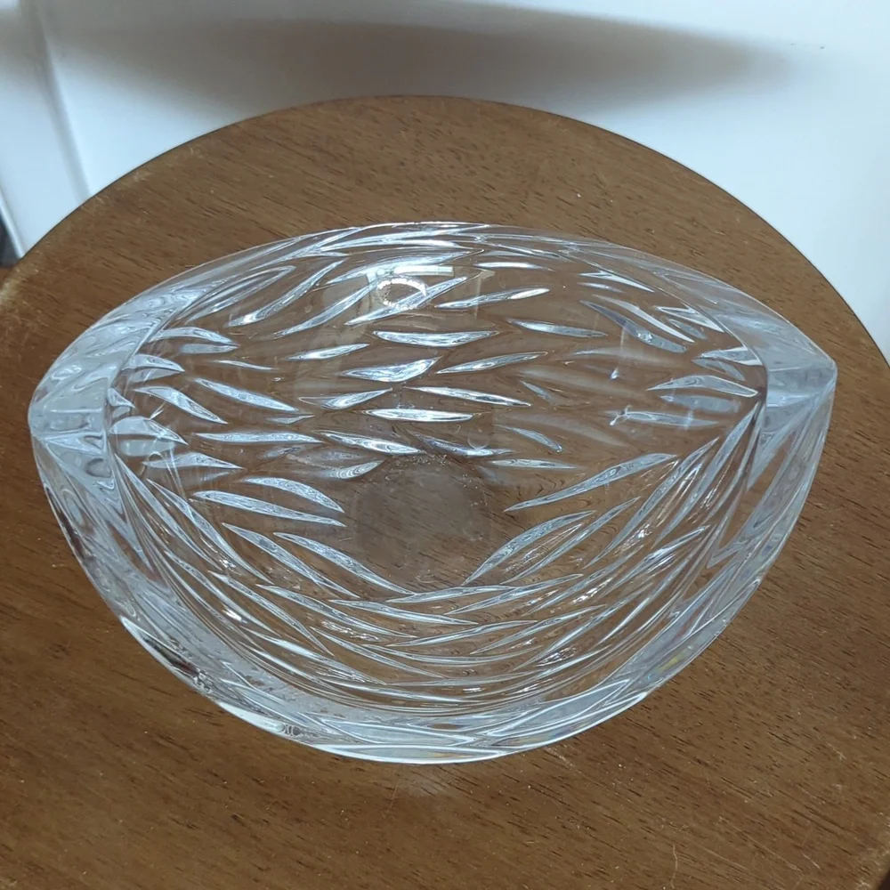Clear Crystal Glass Decorative Bowl